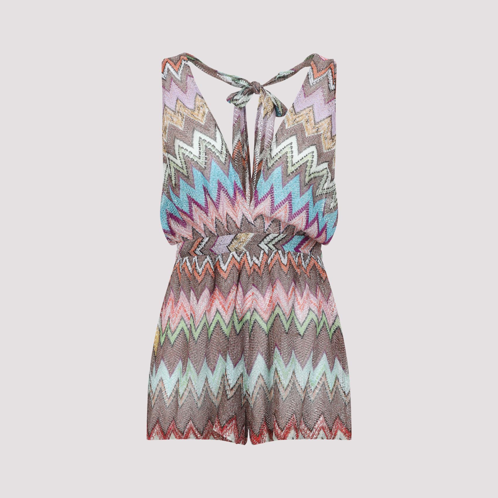 missoni viscose jumpsuit multicolour metallized fibers swimwear - women