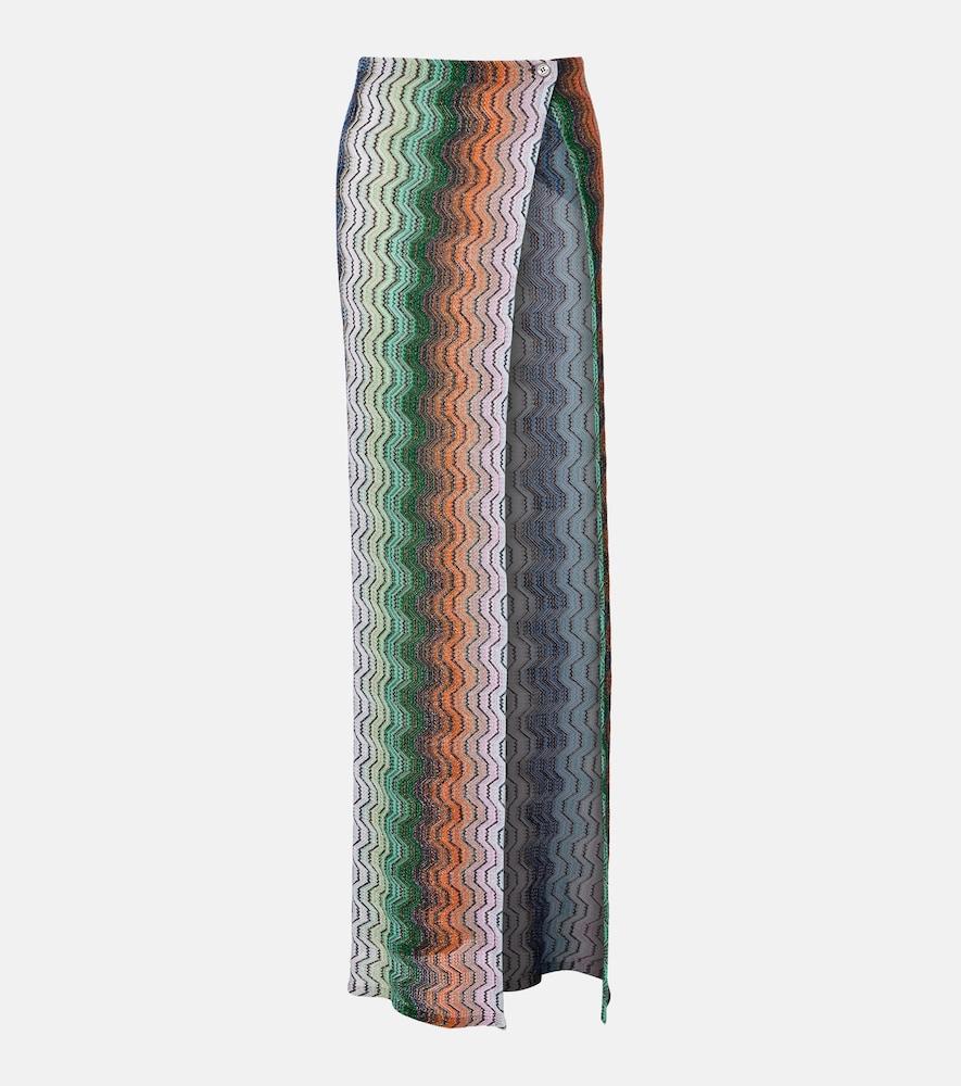 missoni wave lamé beach cover