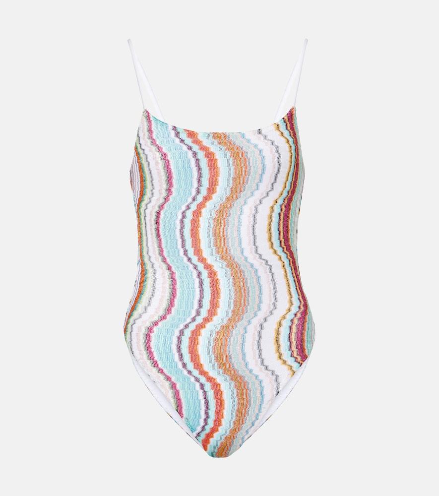 missoni wave lamé swimsuit