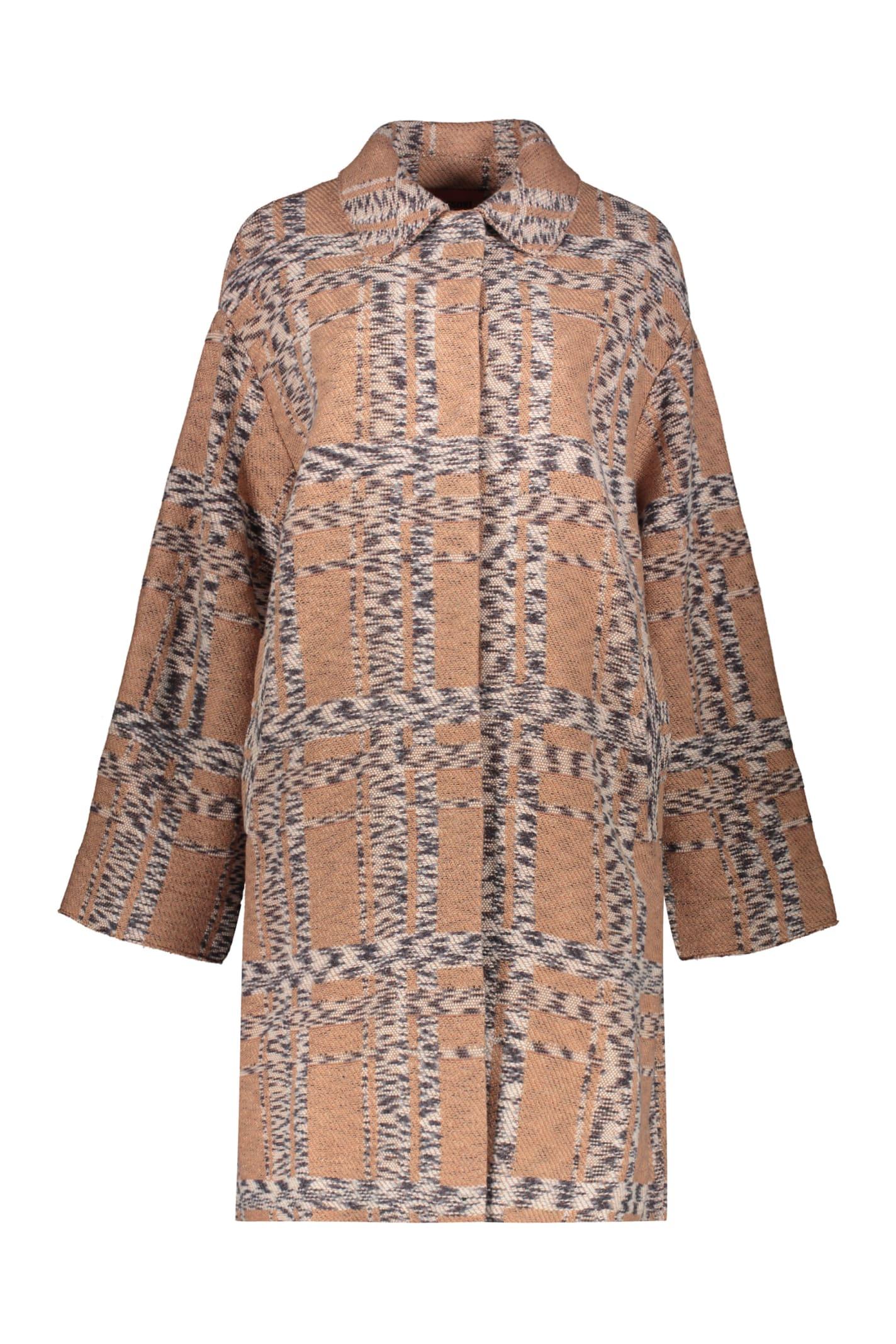 missoni wool blend coat