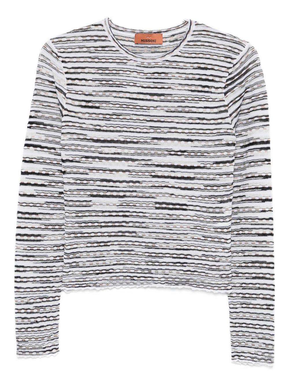 missoni wool blend crewneck sweater