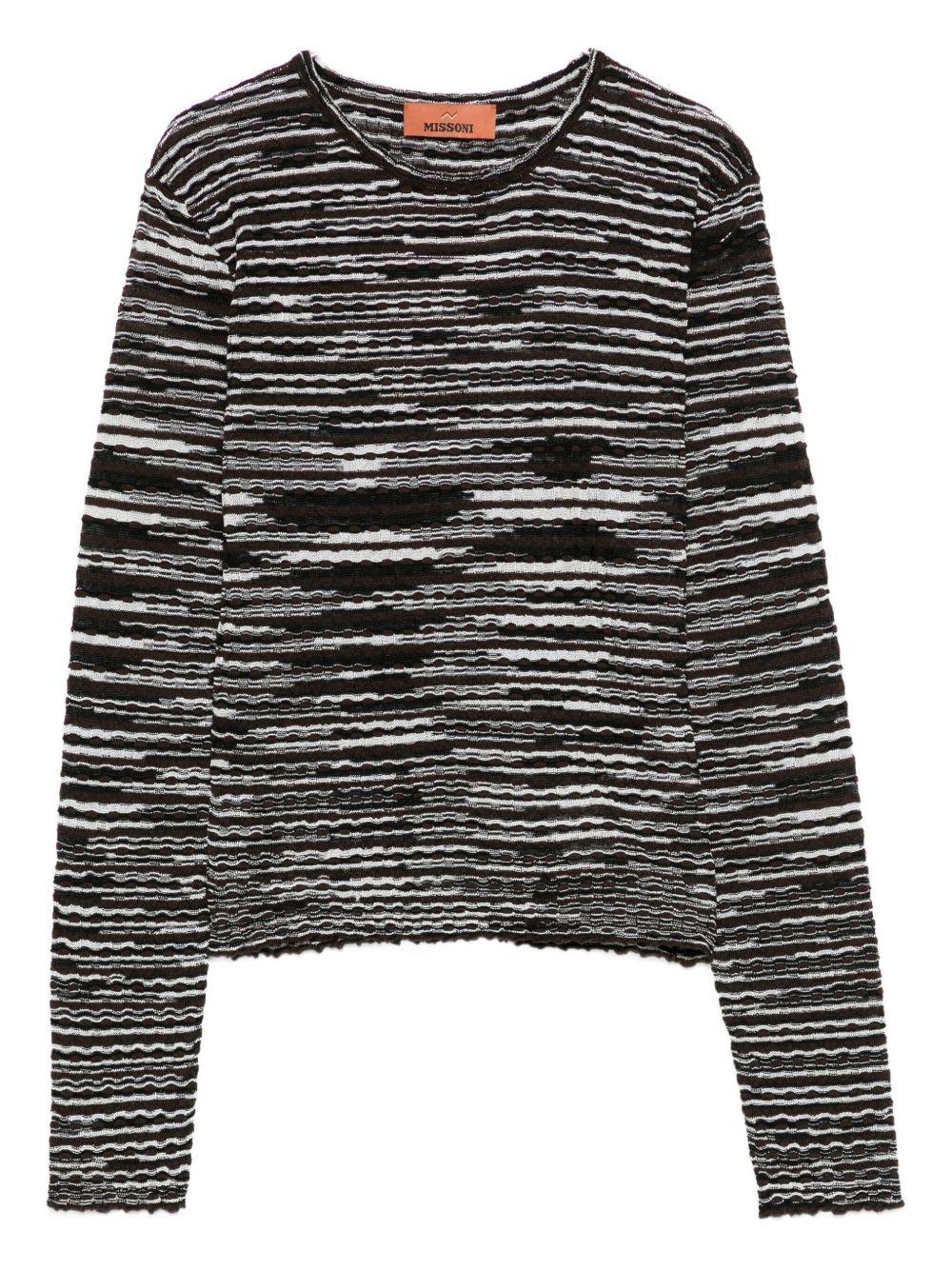 missoni wool blend crewneck sweater