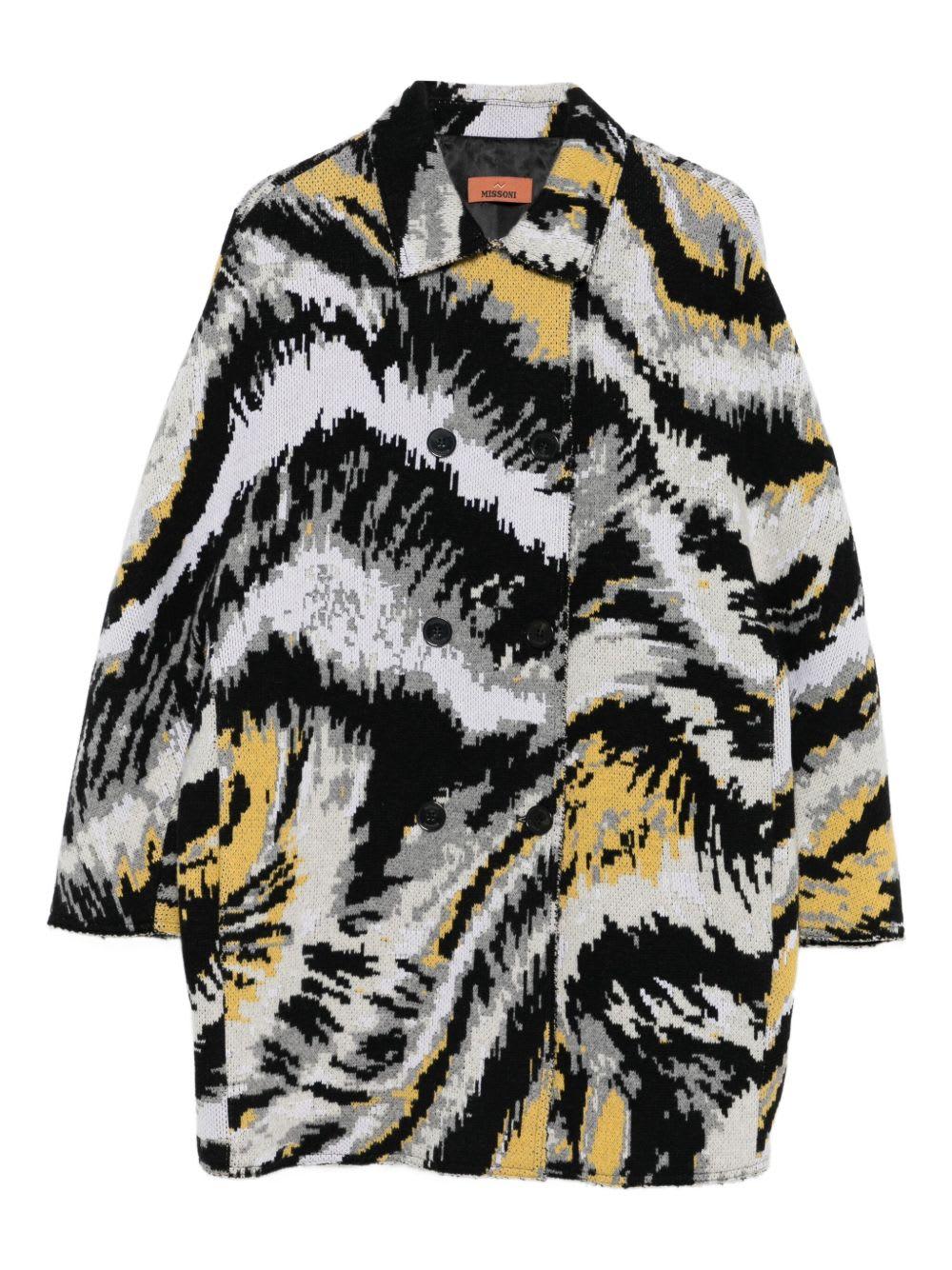 missoni wool caban coat