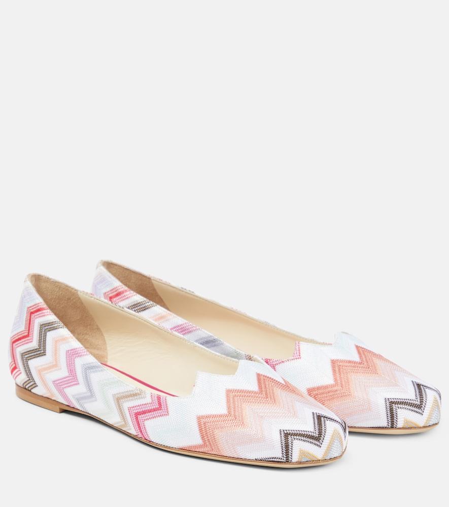 missoni zig zag ballet flats