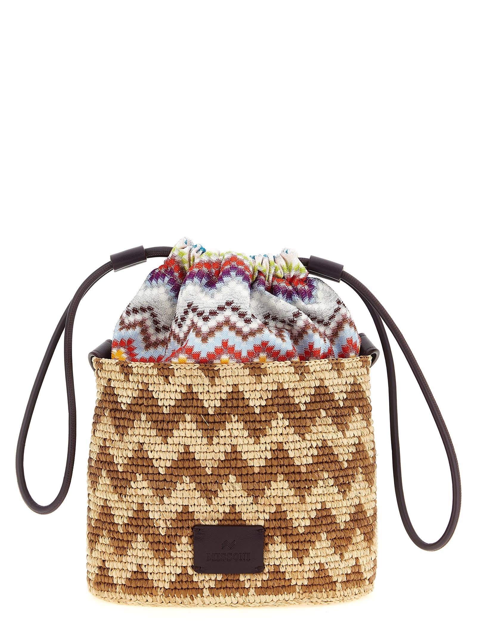 missoni zig zag bucket bag
