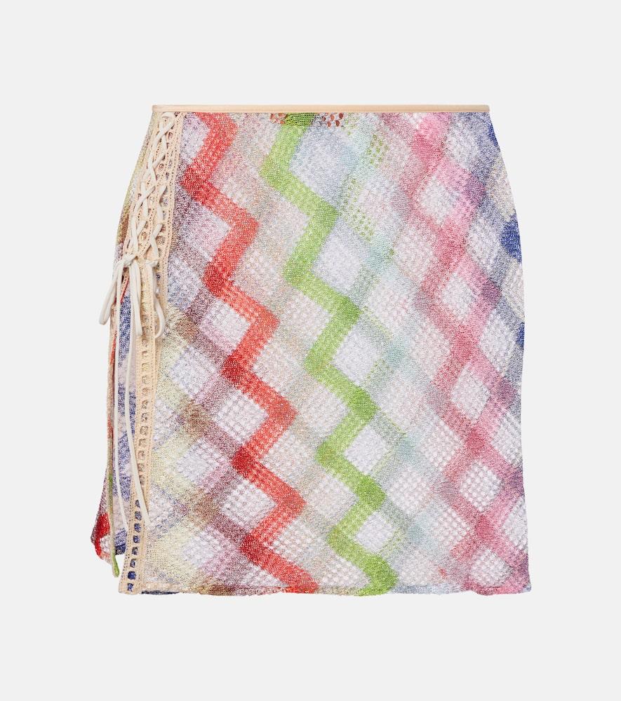 missoni zig zag crochet miniskirt