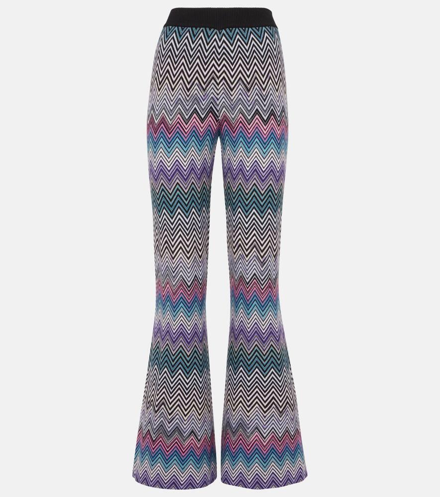 missoni zig zag flared pants
