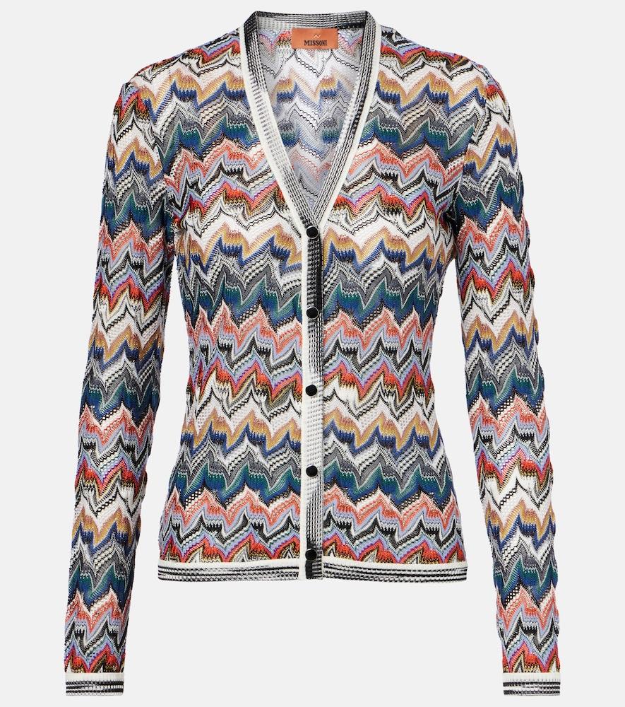 missoni zig zag lamé cardigan