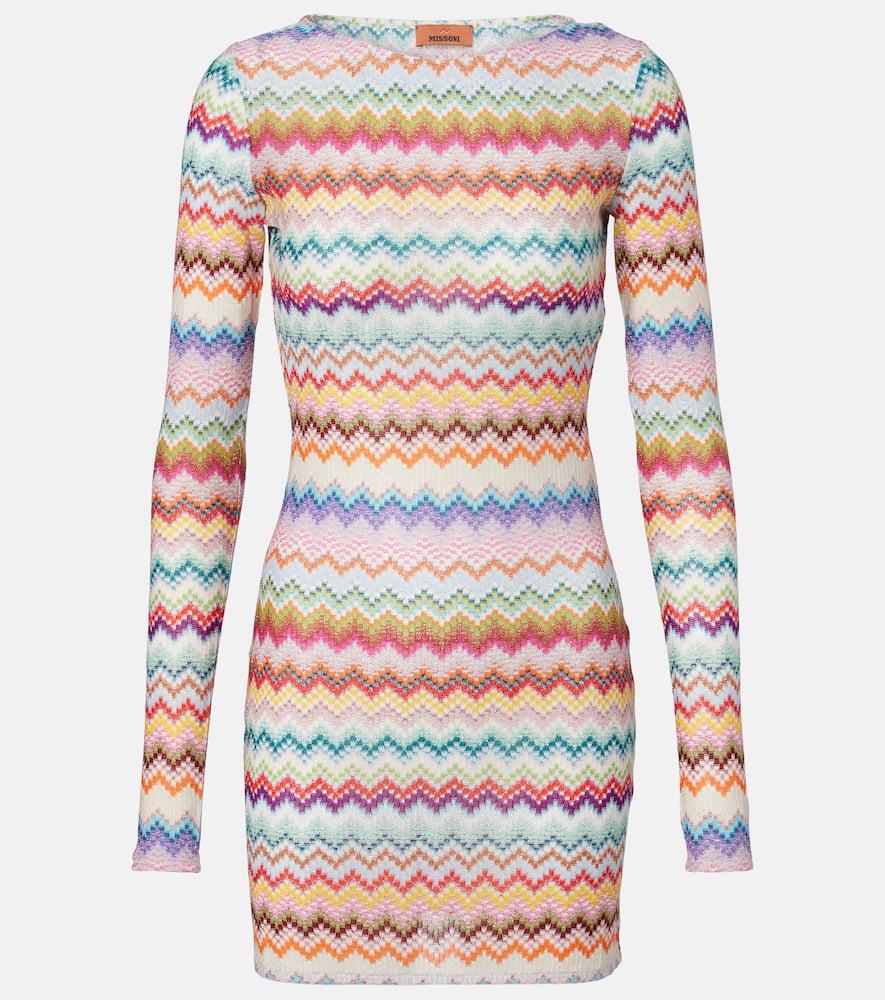 missoni zig zag lamé minidress