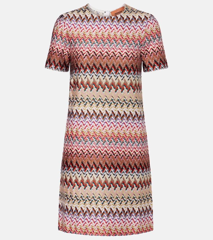 missoni zig zag lamé minidress