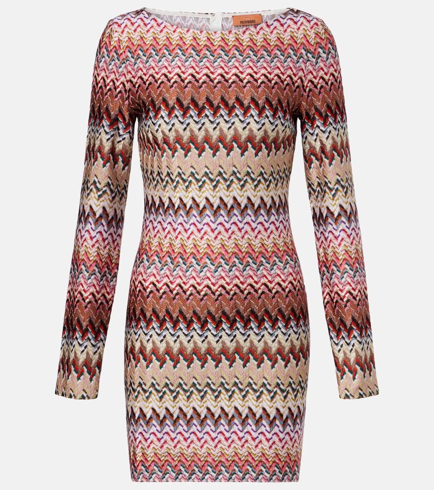 missoni zig zag lamé minidress