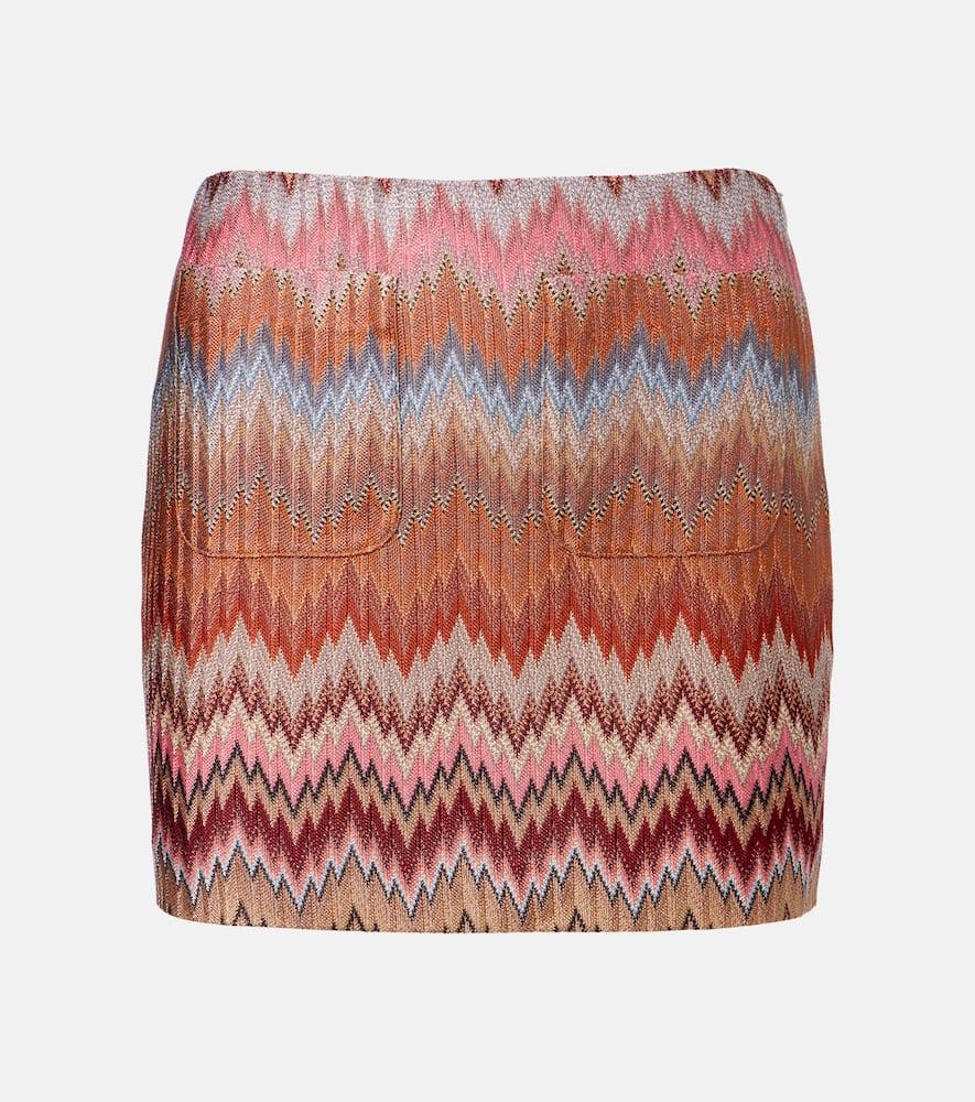 missoni zig zag lamé miniskirt
