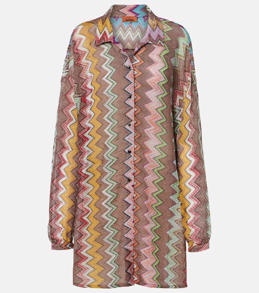 missoni zig zag lamé shirt