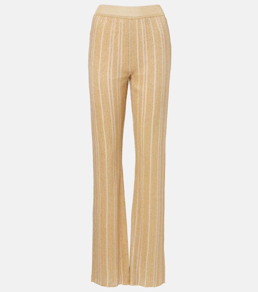 missoni zig zag lamé straight pants