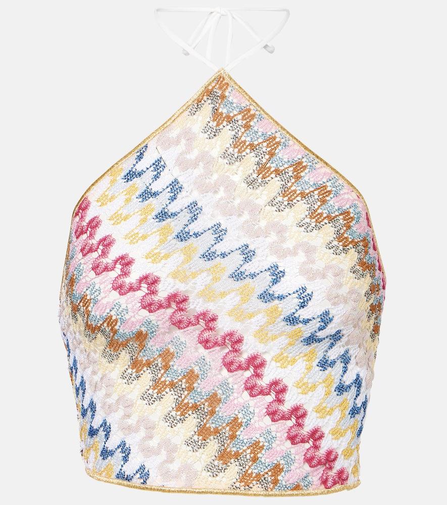 missoni zig zag lamé top