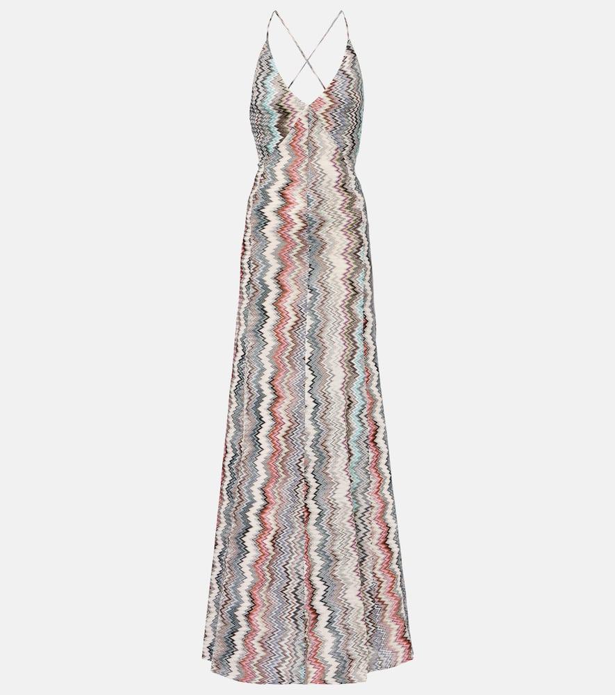 missoni zig zag maxi dress