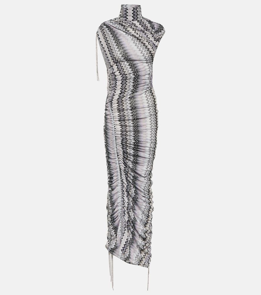 missoni zig zag maxi dress
