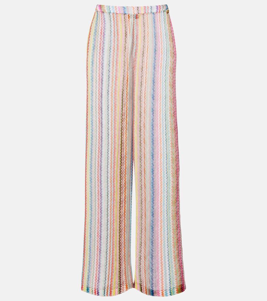 missoni zig zag palazzo pants