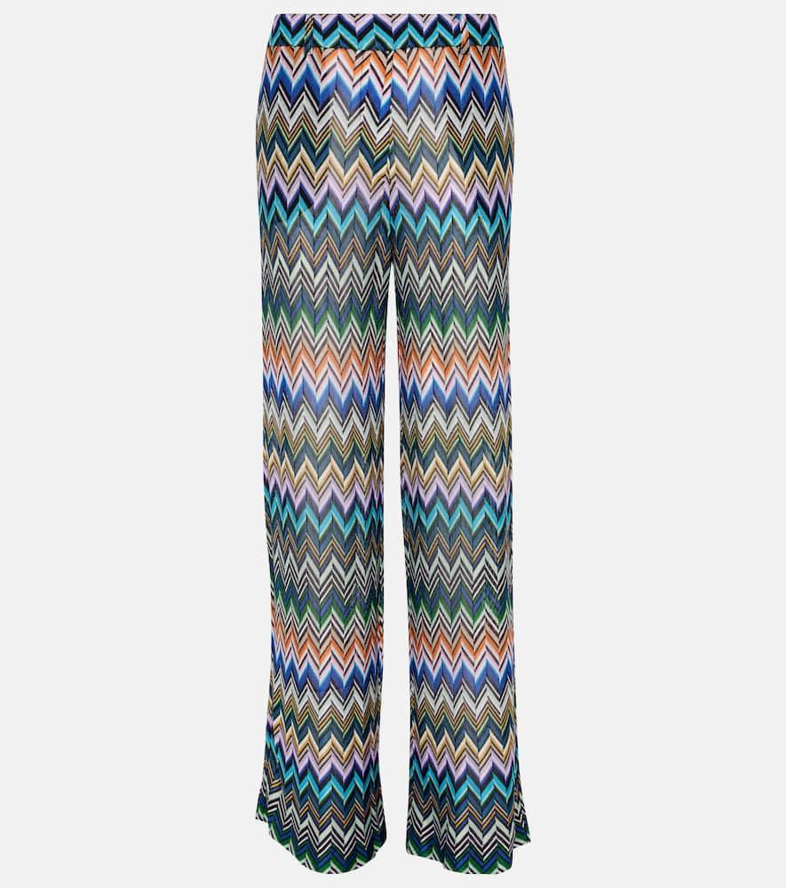 missoni zig zag straight pants