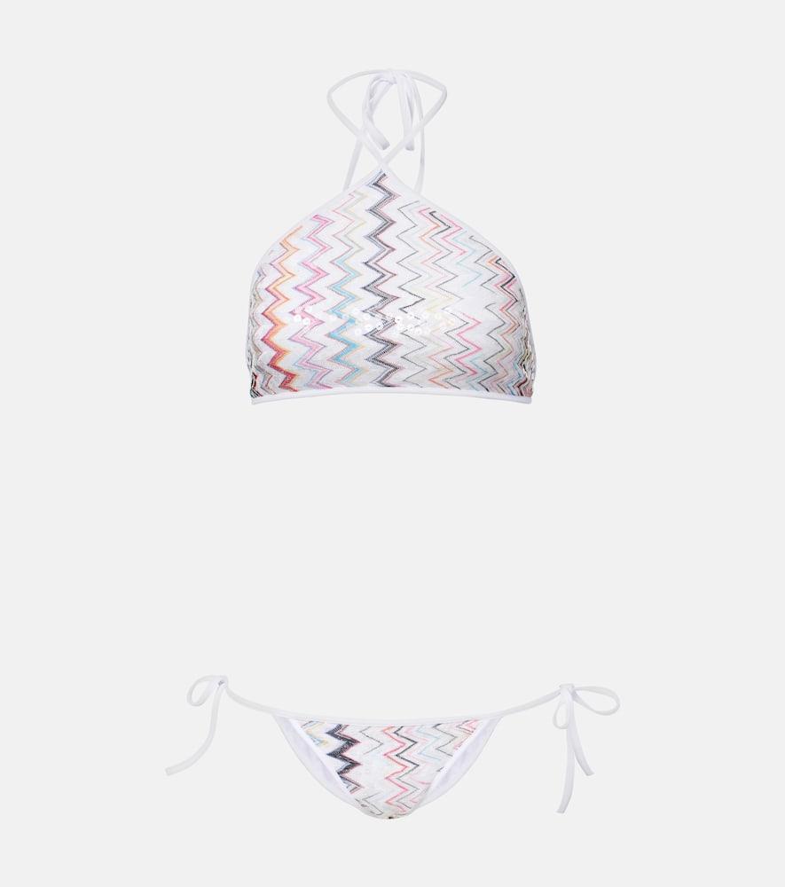 missoni zigzag halterneck bikini