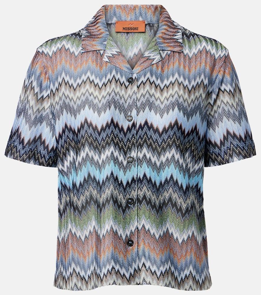 missoni zigzag intarsia shirt
