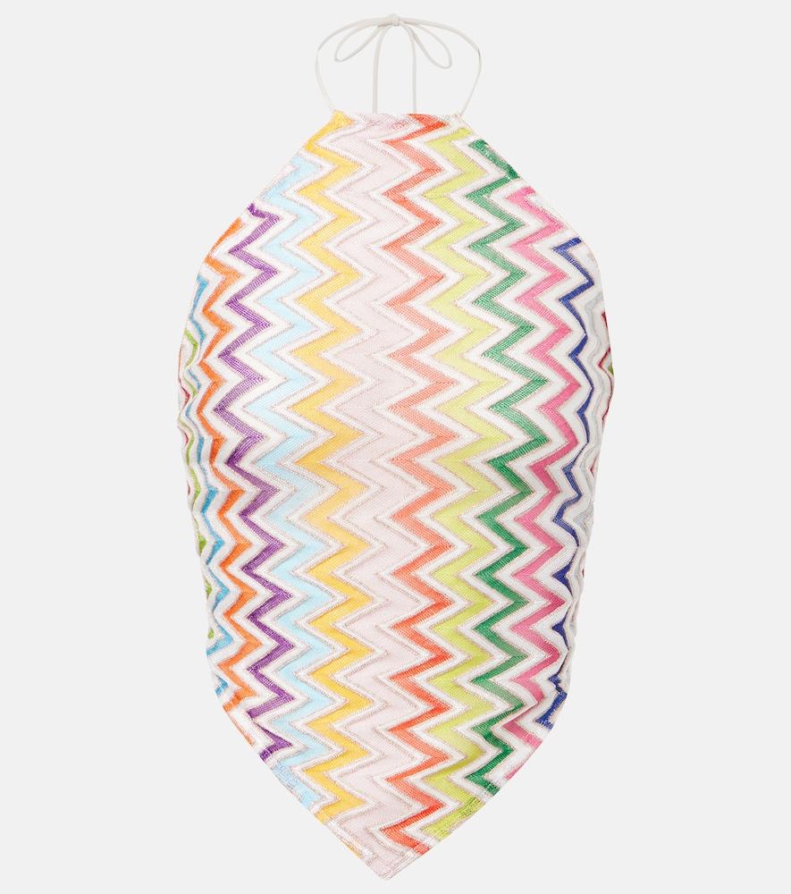 missoni zigzag knitted open