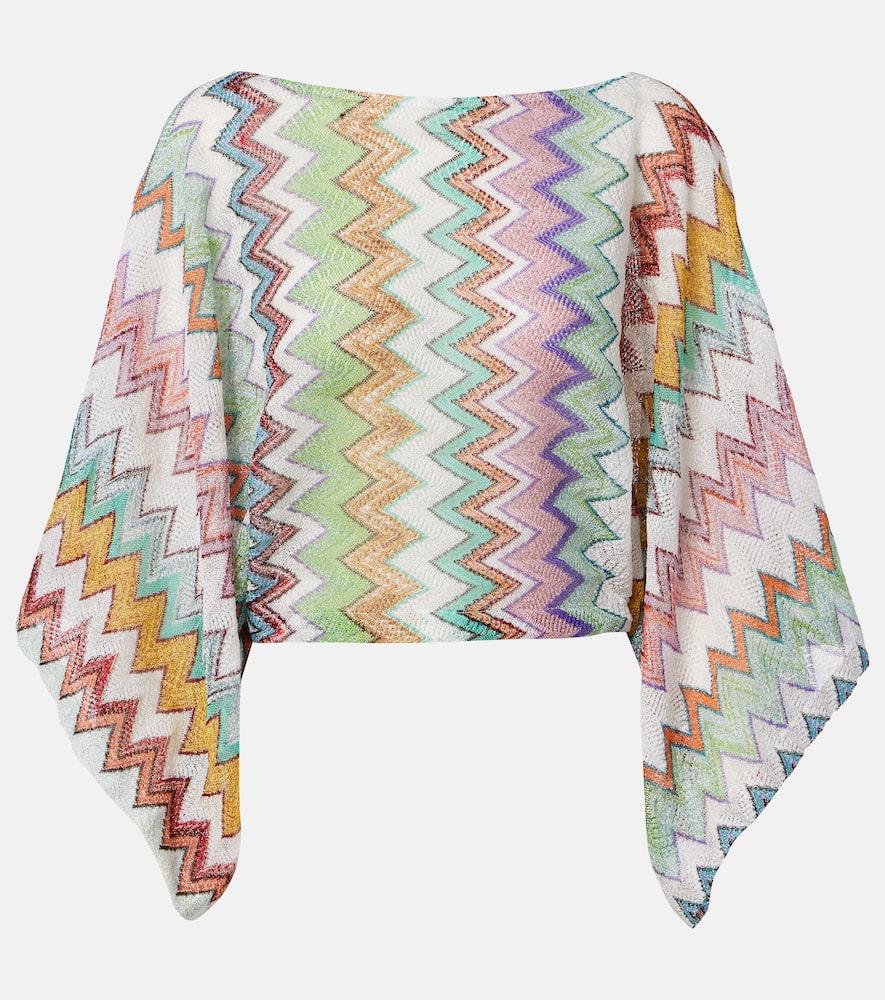 missoni zigzag knitted top