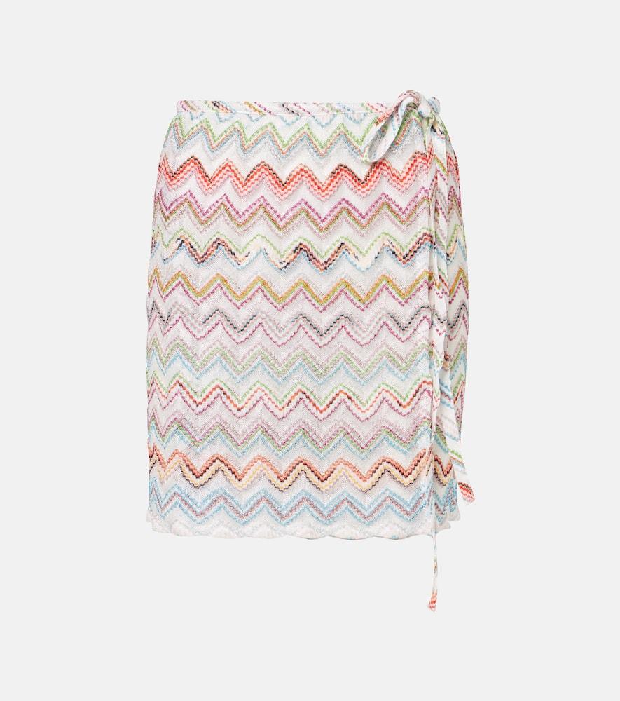 missoni zigzag lamé beach cover