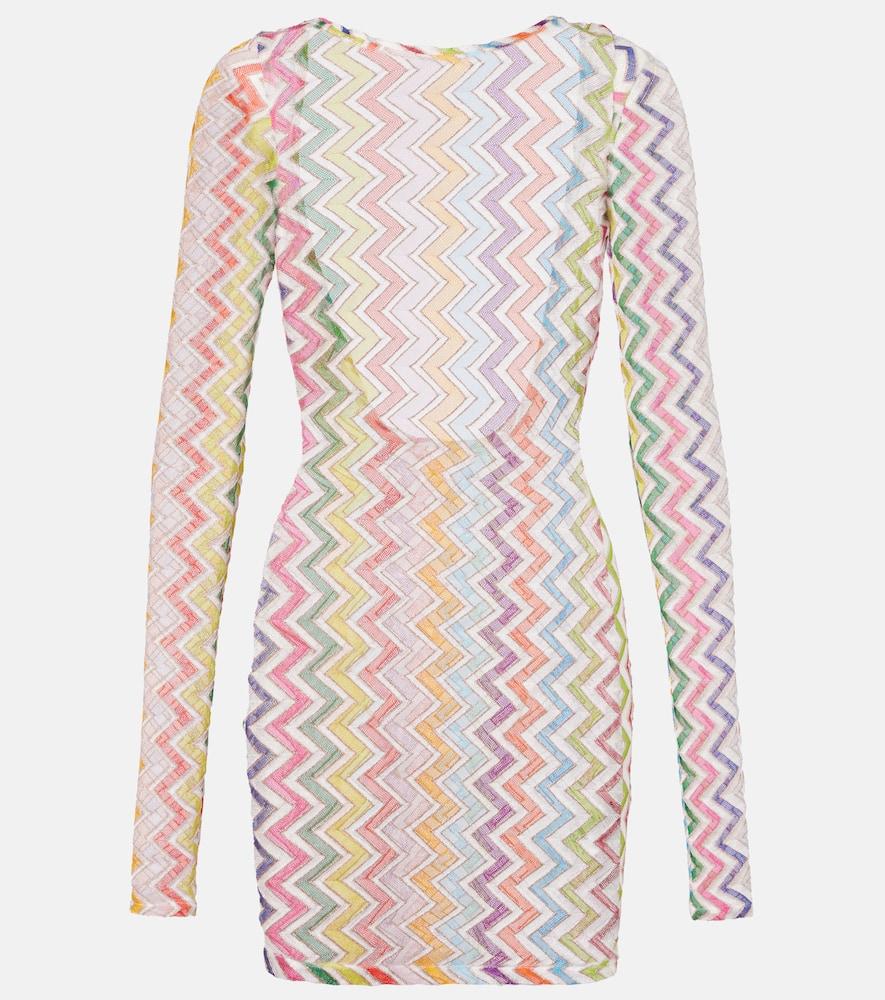 missoni zigzag lamé beach dress