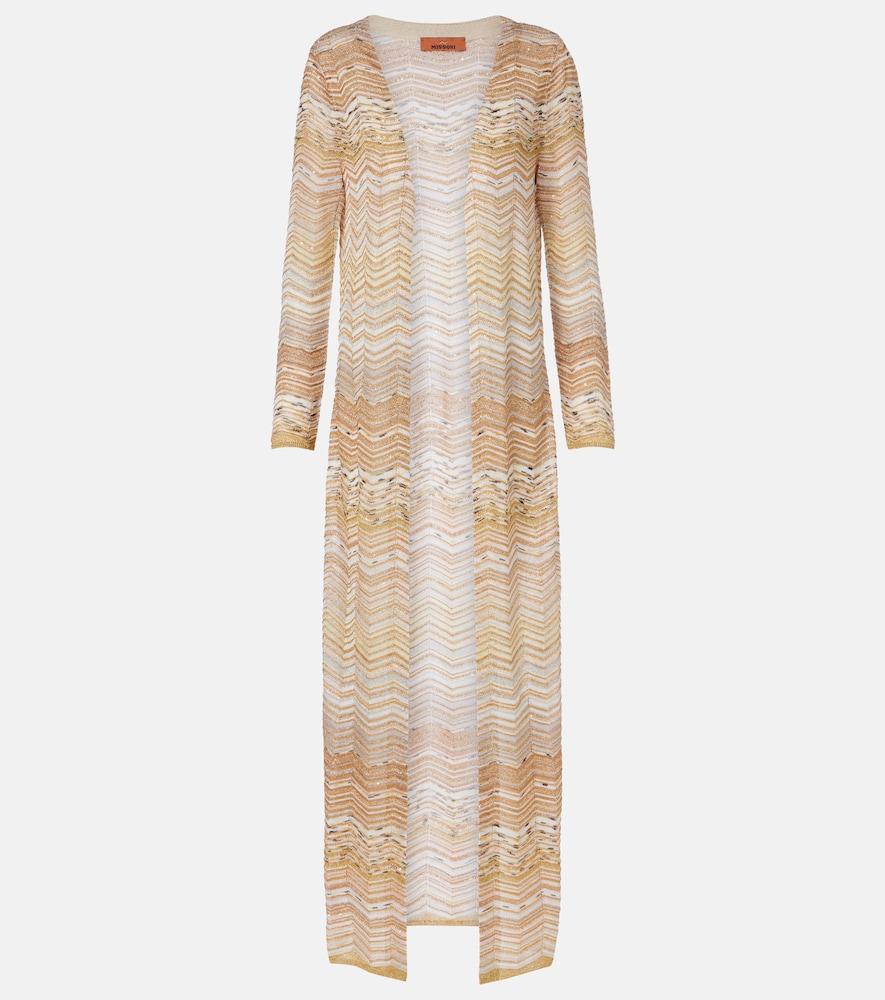 missoni zigzag lamé cardigan
