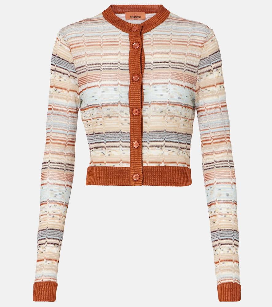 missoni zigzag lamé cardigan