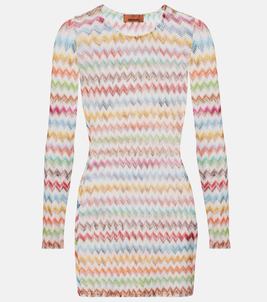missoni zigzag lamé minidress