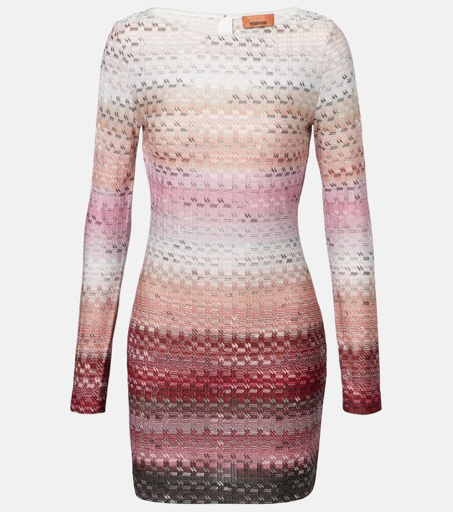 missoni zigzag lamé minidress