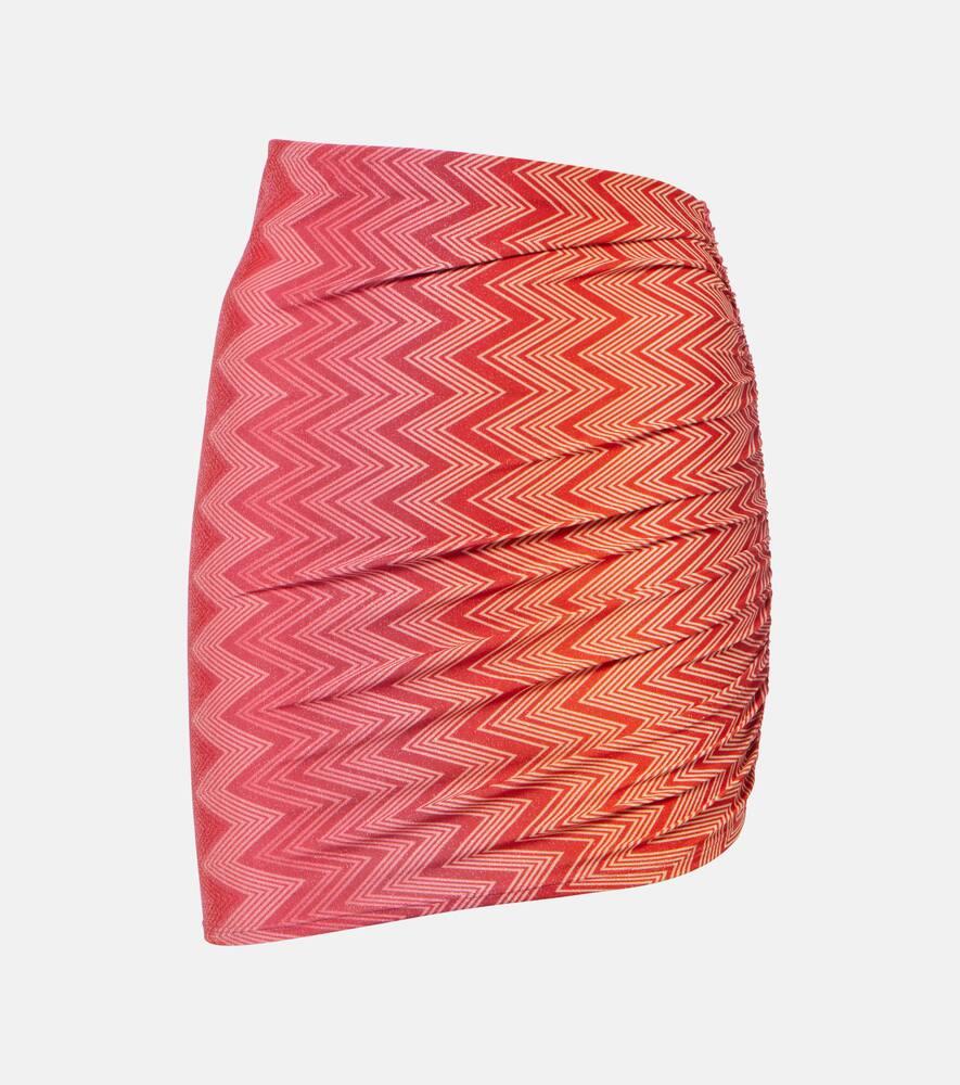 missoni zigzag lamé miniskirt