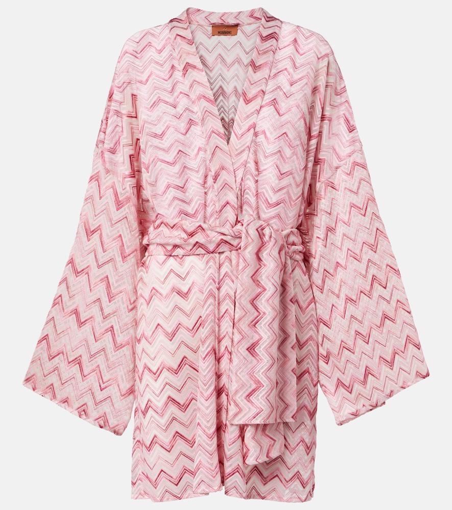 missoni zigzag lamé robe