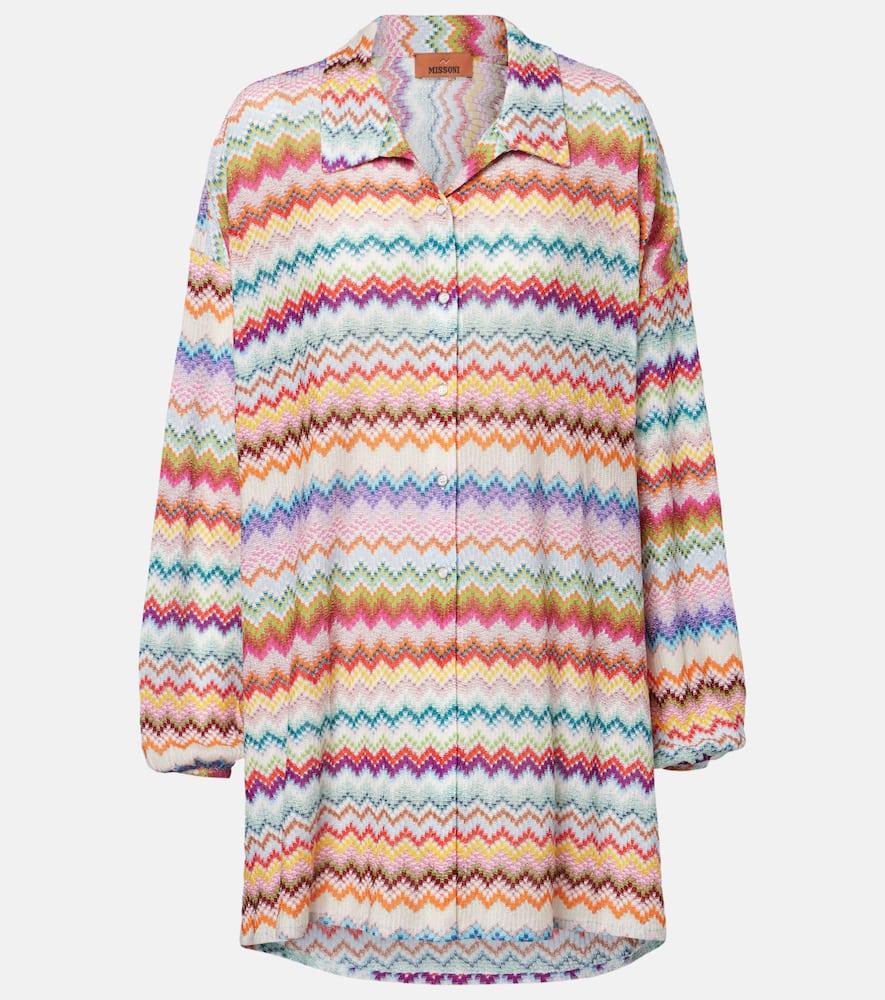 missoni zigzag lamé shirt