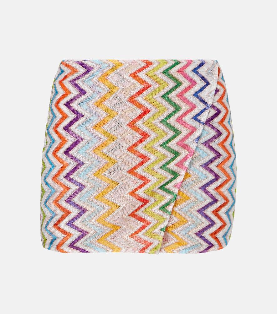 missoni zigzag lamé skort