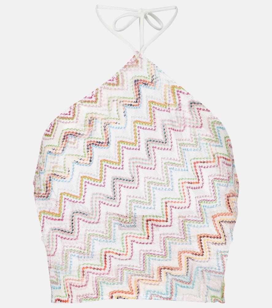 missoni zigzag lamé top