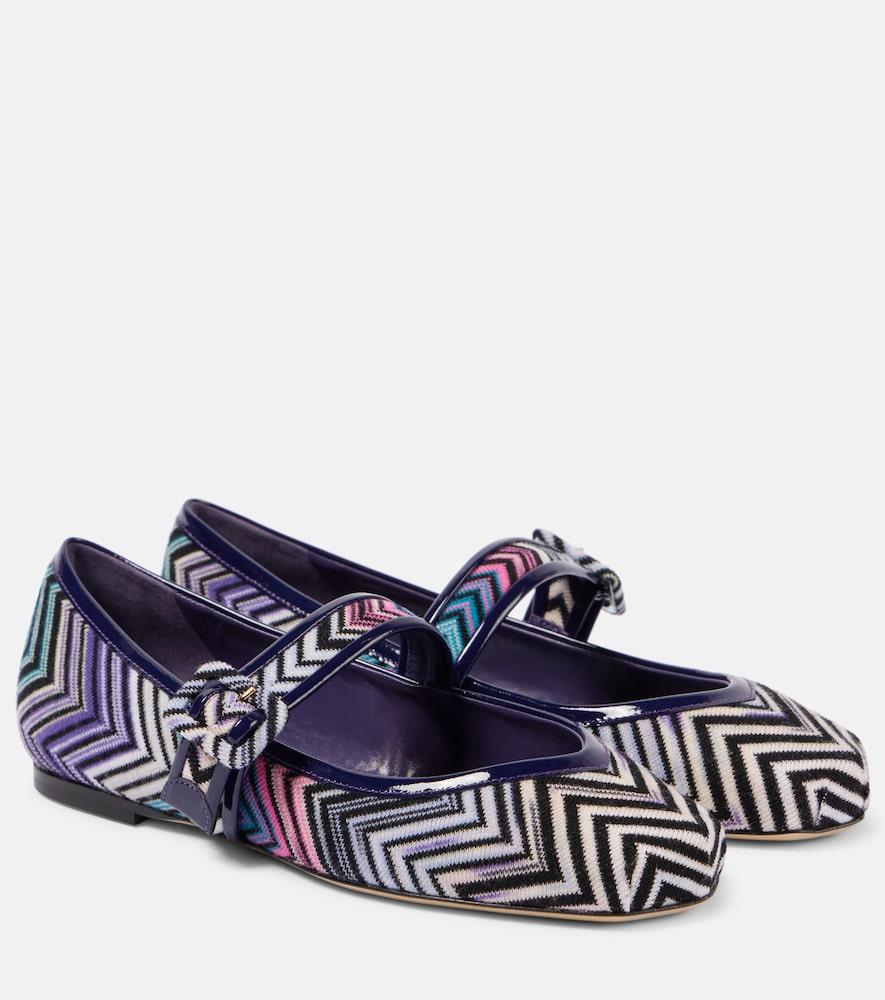 missoni zigzag leather