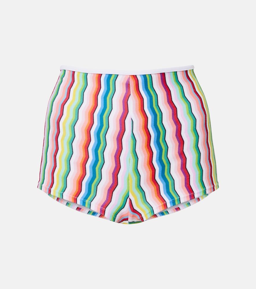 missoni zigzag micro shorts