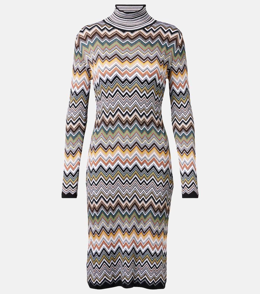 missoni zigzag midi dress