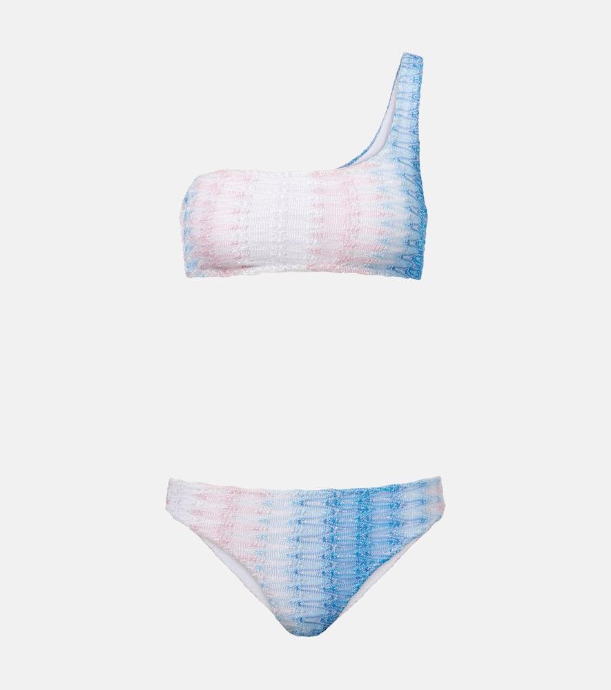 missoni zigzag ombré lamé bikini