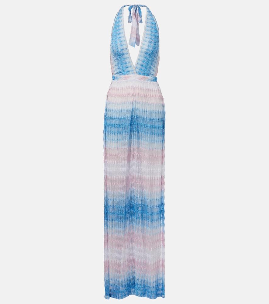 missoni zigzag ombré lamé jumpsuit