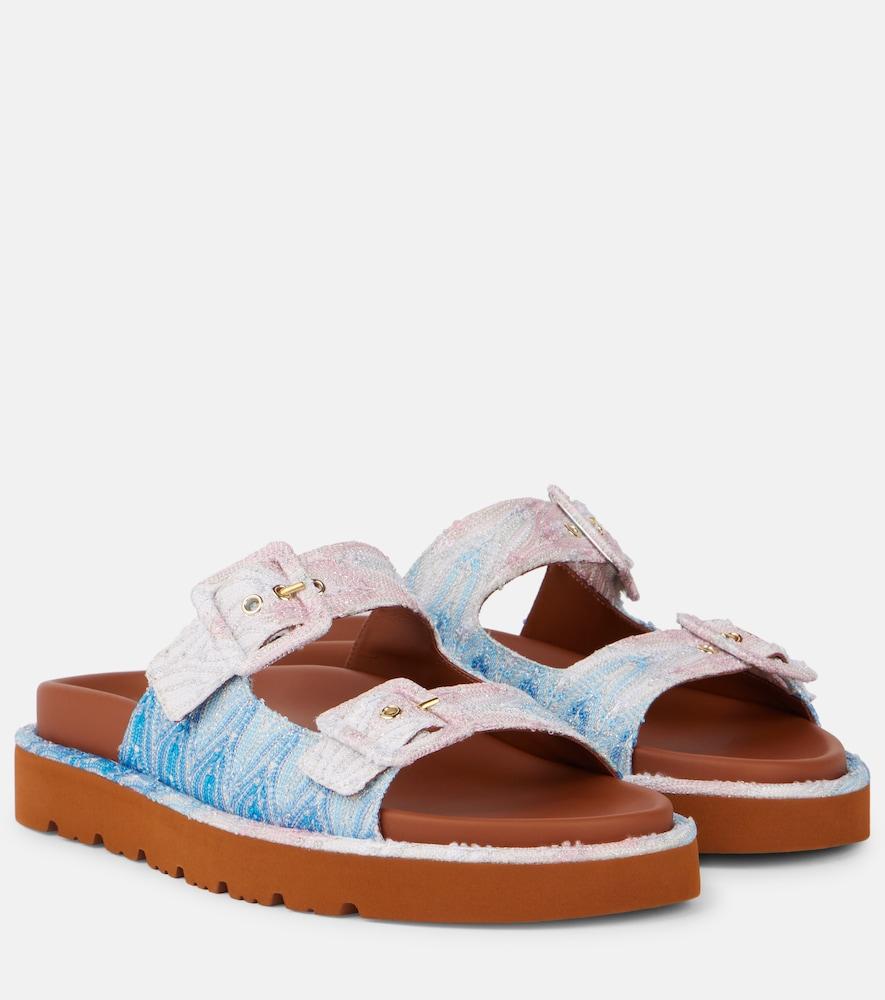 missoni zigzag ombré sandals