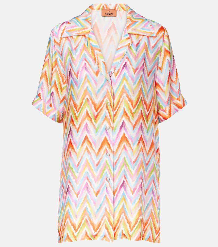 missoni zigzag oversized shirt