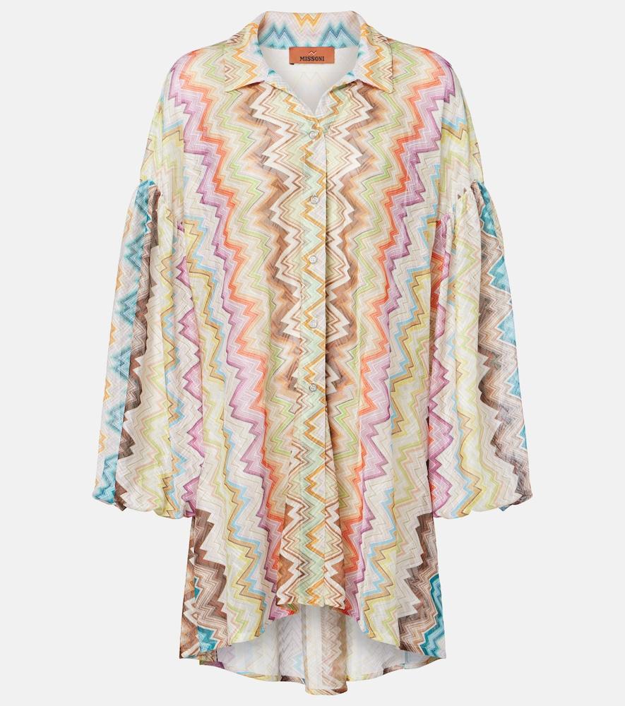 missoni zigzag oversized shirt