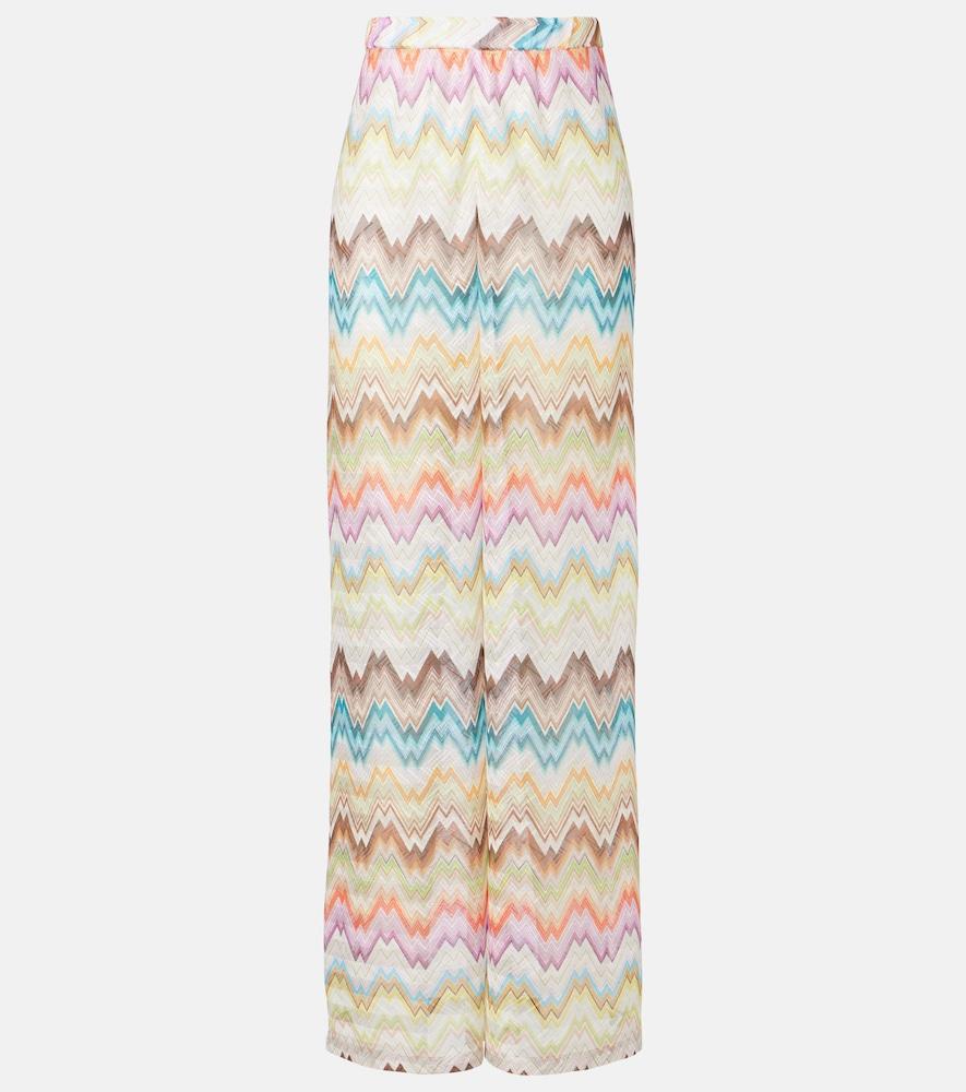 missoni zigzag straight pants