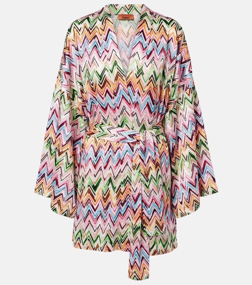 missoni zigzag wrap cardigan