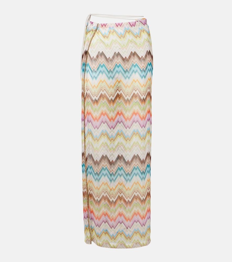 missoni zigzag wrap skirt