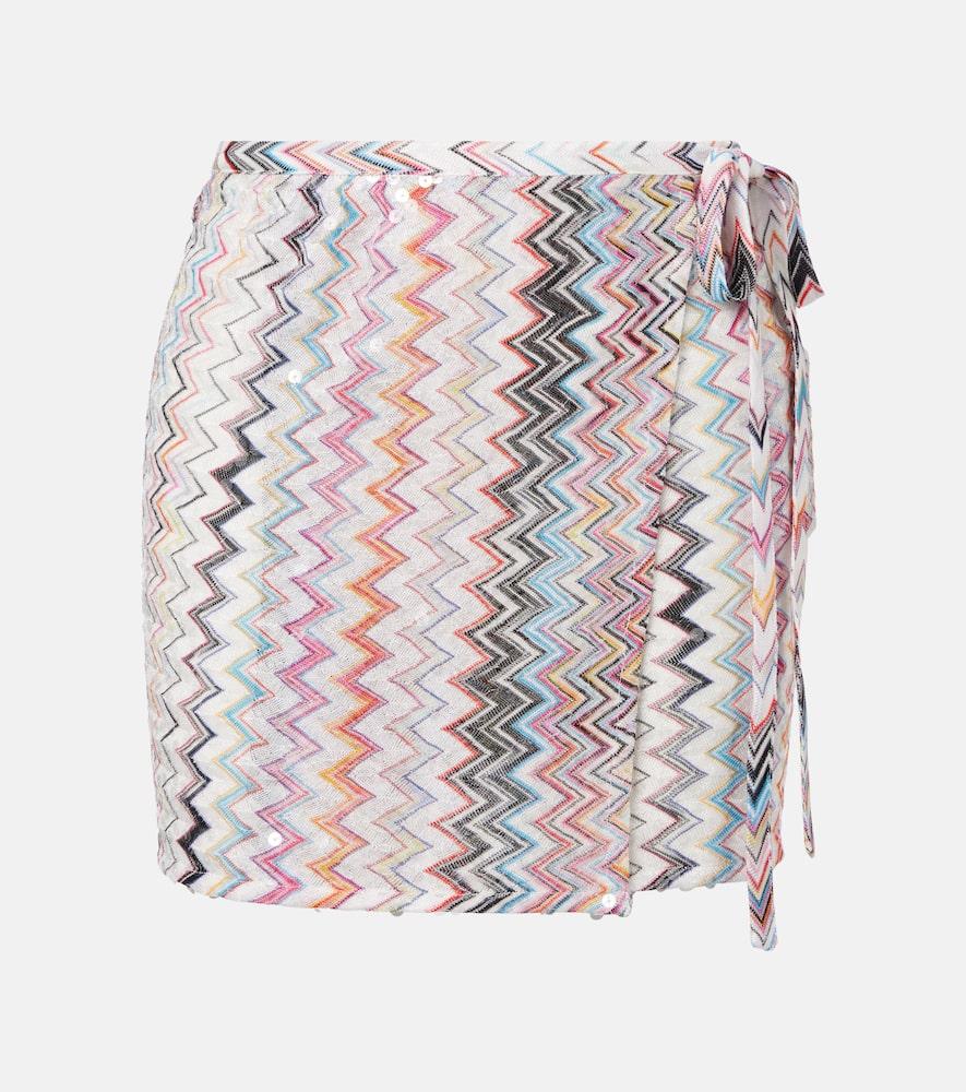 missoni zigzag wrap skirt